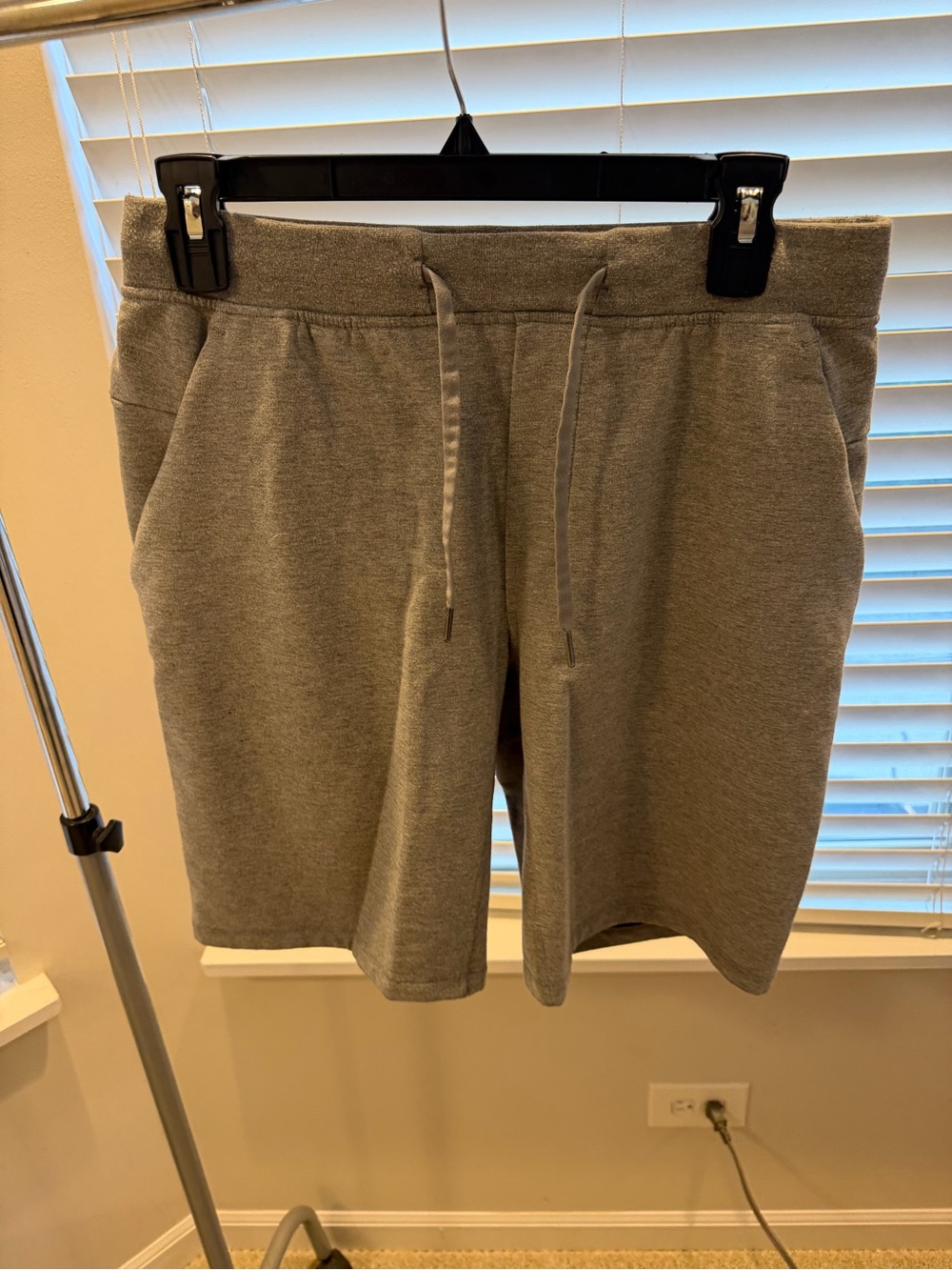lululemon athletica Men's Heather Gray Athletic Drawstring Shorts